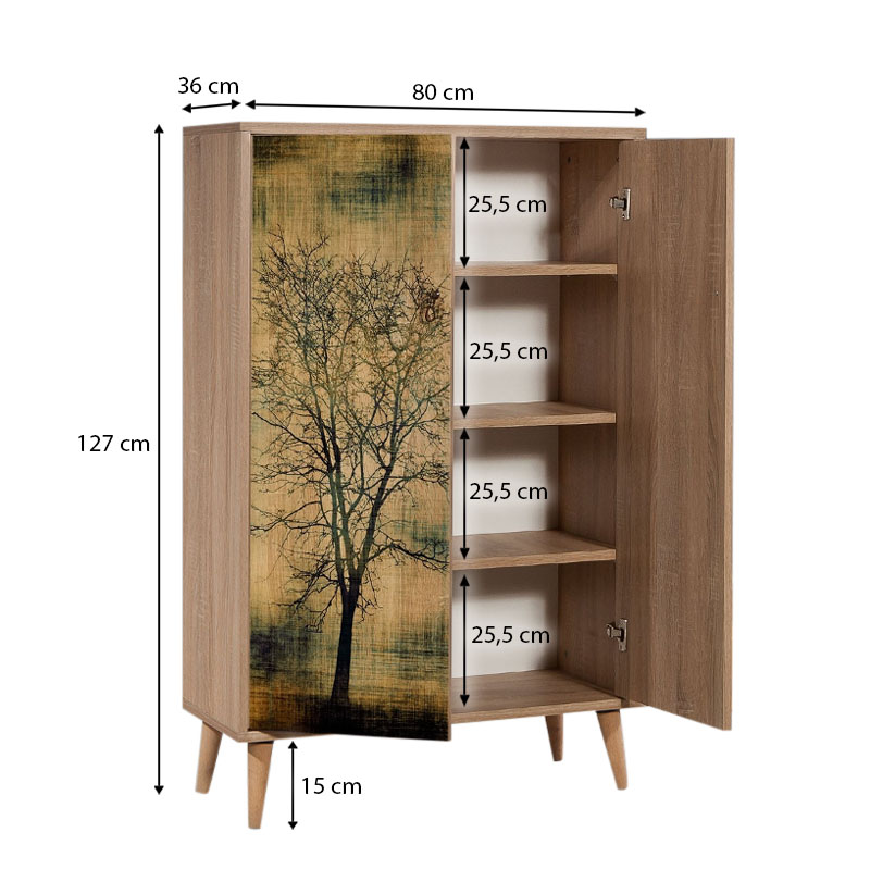 Παπουτσοθήκη Art Maison Παραπόλα - Sonoma Tree (80x36x127εκ.) Παπουτσοθήκη Art Maison Παραπόλα - Sonoma Tree (80x36x127εκ.)