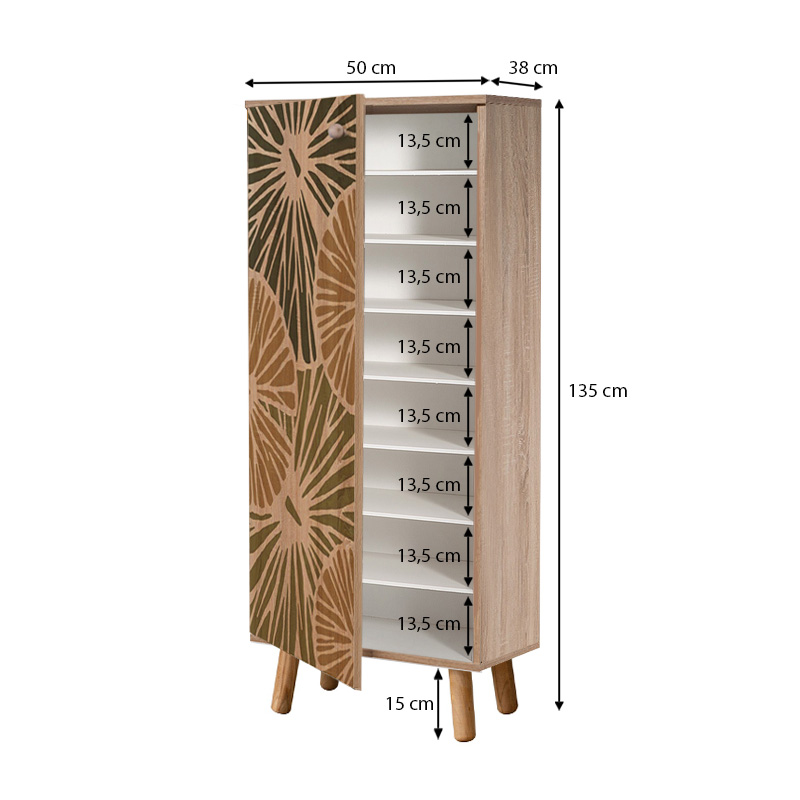 Παπουτσοθήκη Art Maison Παραπόλα - Natural Flower (50x38x135εκ) Παπουτσοθήκη Art Maison Παραπόλα - Natural Flower (50x38x135εκ)