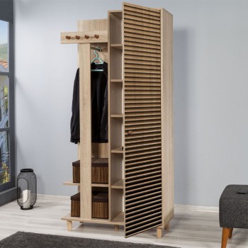 Έπιπλο εισόδου Art Maison Ίμπρος - Natural (90x36x194εκ.)