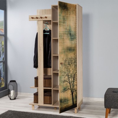 Έπιπλο Εισόδου Art Maison Ίμπρος - Sonoma (90x36x194εκ.)