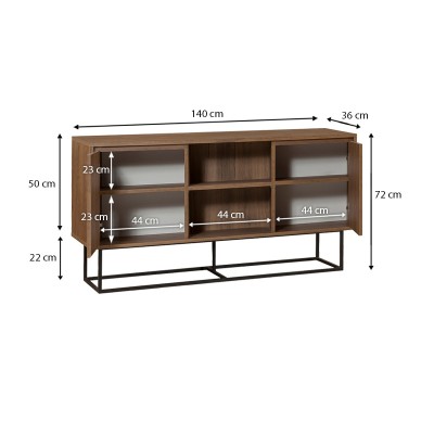 Μπουφές Art Maison Γιανυσάδα - Walnut (140x36x72εκ.) Μπουφές Art Maison Γιανυσάδα - Walnut (140x36x72εκ.)