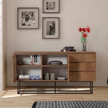 Μπουφές Art Maison Δράπι - Walnut (140x36x72εκ.)
