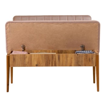 Καναπές διθέσιος Art Maison Μήλος - Beige (110x40x85εκ.)