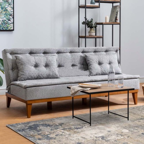 Καναπές - κρεβάτι τριθέσιος Art Maison Αλόννησος - Gray (180x80x78εκ.) 
