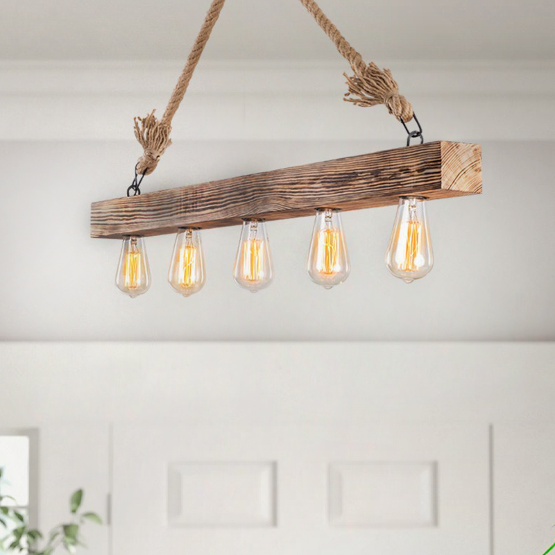 Φωτιστικό οροφής πεντάφωτο Art Maison Ελαία - Natural (100x7x53εκ.)