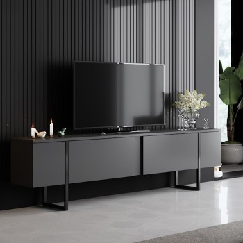 Έπιπλο τηλεόρασης Art Maison Lux - Charcoal (180x30x50εκ.)