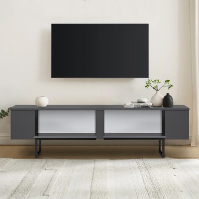 Έπιπλο τηλεόρασης Art Maison Lux - Charcoal (180x30x50εκ.)