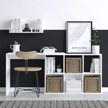 ΓΡΑΦΕΙΟ ART MAISON SANTAREM - WHITE (145x45x74εκ.)