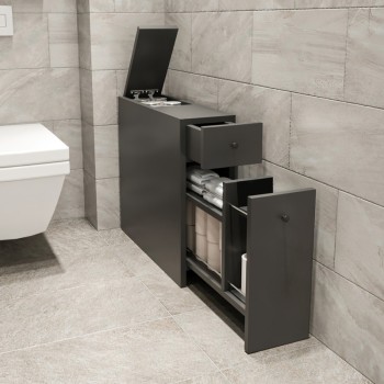 ΝΤΟΥΛΑΠΙ ΜΠΑΝΙΟΥ ART MAISON FORESTHILL - CARCOAL (20x60x55εκ.)