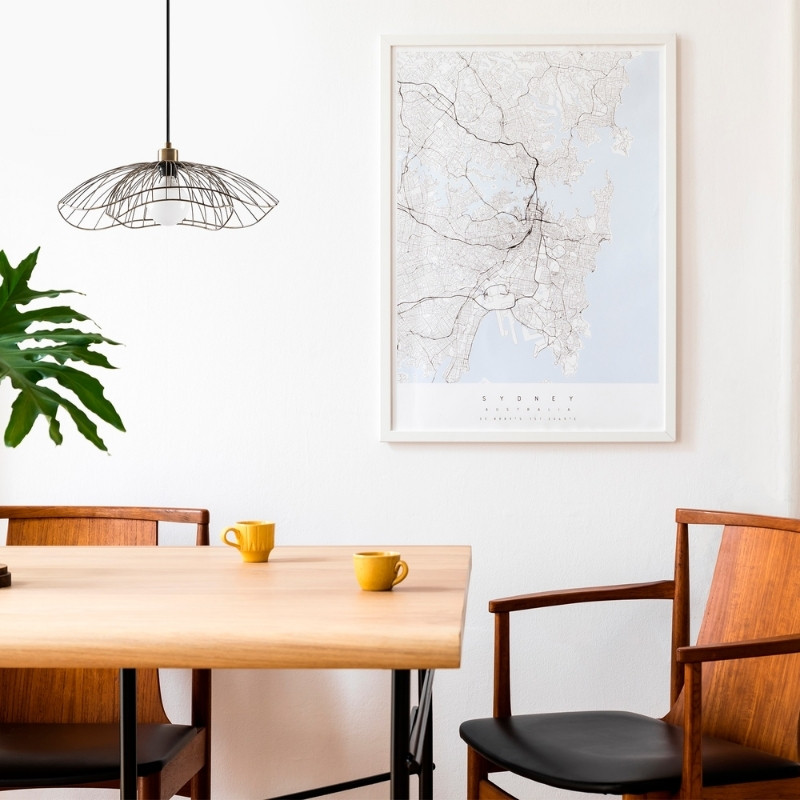 Φωτιστικό οροφής Art Maison Mizuki E27 μεταλλικό μονόφωτο χρώμα χρυσό vintage Ø50x31/111εκ.