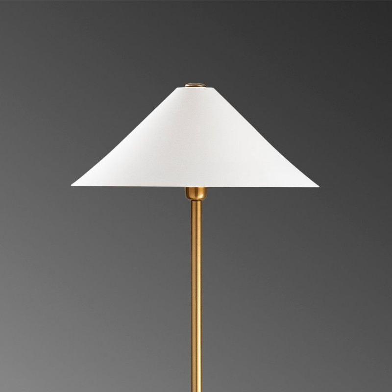 Φωτιστικό δαπέδου Art Maison Lucy E27 μεταλλικό χρώμα λευκό - χρυσό Ø46x150εκ.