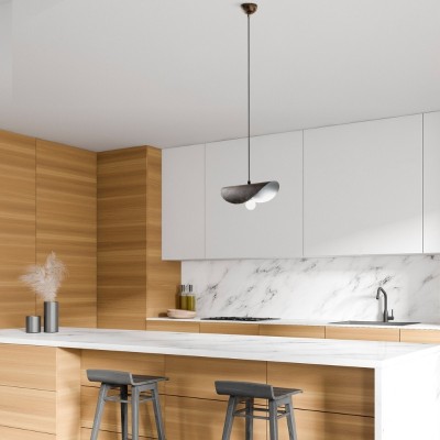 Φωτιστικό οροφής Art Maison Emi E27 μεταλλικό μονόφωτο χρώμα χάλκινο vintage 30x20x106εκ. Φωτιστικό οροφής Art Maison Emi E27 μεταλλικό μονόφωτο χρώμα χάλκινο vintage 30x20x106εκ.