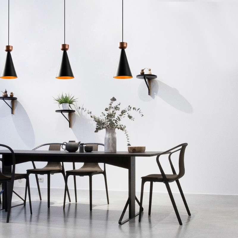 Φωτιστικό οροφής Art Maison Mei E27 μεταλλικό μονόφωτο χρώμα μαύρο Ø19x131εκ. Φωτιστικό οροφής Art Maison Mei E27 μεταλλικό μονόφωτο χρώμα μαύρο Ø19x131εκ.