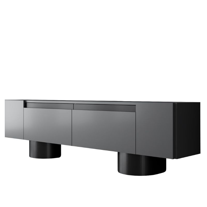 Έπιπλο τηλεόρασης Art Maison Aurorus χρώμα ανθρακί 180x30x50εκ.