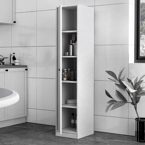 Ντουλάπι κουζίνας - μπάνιου με ράφια και πόρτα Art Maison Αποικία - White (33,6x40x166,8εκ.)