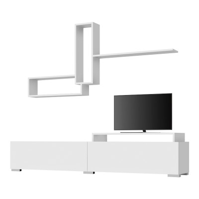 Σύνθεση τηλεόρασης Art Maison Ασκανιά - White (180x37x47εκ.)