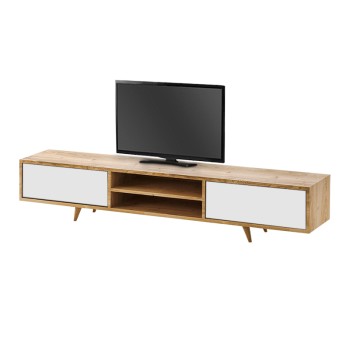ΕΠΙΠΛΟ ΤΗΛΕΟΡΑΣΗΣ ART MAISON GZIRA - NATURAL WHITE (170x37x45εκ.)