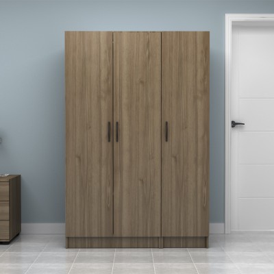 Ντουλάπα ρούχων Art Maison Emet τρίφυλλη χρώμα καρυδί 120x51,8x181εκ.