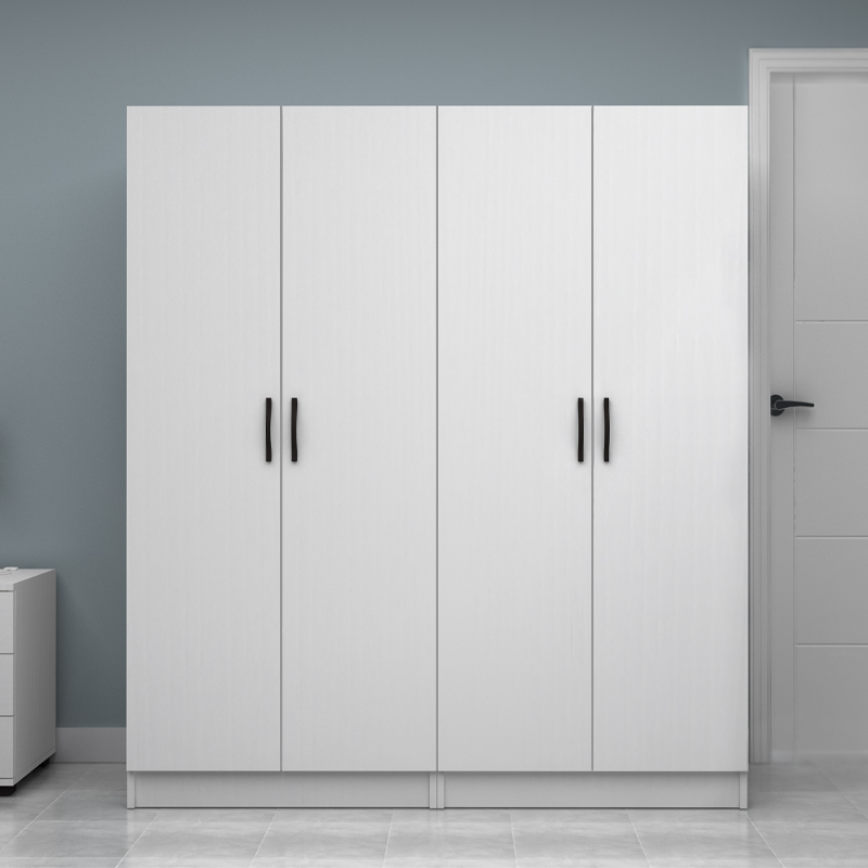 Ντουλάπα ρούχων Art Maison Eikon τετράφυλλη χρώμα λευκό 160x51,8x181εκ.