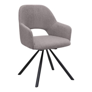 Σετ τραπεζαρία 5τμχ Art Maison Camie χρώμα φυσικό οξιάς - ανοιχτό μπεζ Ø100x78εκ.