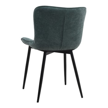 Σετ τραπεζαρία 5τμχ Art Maison Candre χρώμα φυσικό οξιάς - πράσινο Ø100x78εκ.