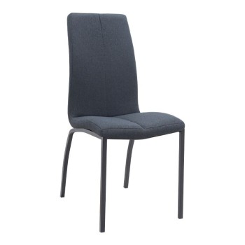 Σετ τραπεζαρία 5τμχ Art Maison Raisin χρώμα γκρι σκυροδέματος - ανθρακί Ø100x78εκ.