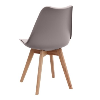 Σετ τραπεζαρία 5τμχ Art Maison Maple χρώμα λευκό - cappuccino Ø100x78εκ.