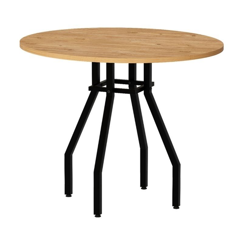 Σετ τραπεζαρία 5τμχ Art Maison Zuccotto χρώμα pine oak - ανοιχτό μπεζ Ø80x75εκ.