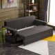 Καναπές κρεβάτι τριθέσιος Art Maison Κως - Charcoal (215x90x88εκ.)