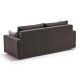 Καναπές κρεβάτι τριθέσιος Art Maison Κως - Charcoal (215x90x88εκ.)