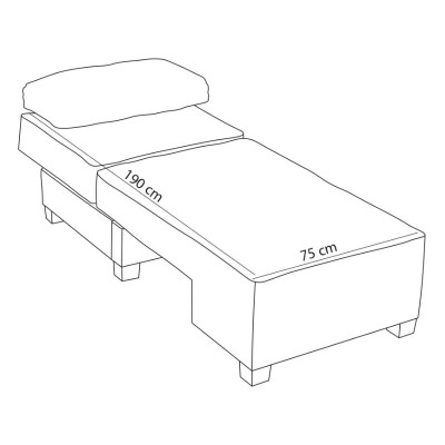 Πολυθρόνα - κρεβάτι Art Maison Raikou υφασμάτινη χρώμα ανθρακί 116x93x83εκ.