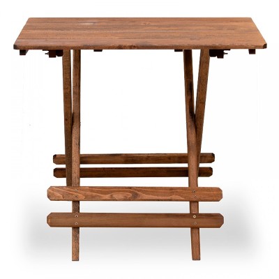 Σετ τραπεζαρία κήπου Art Maison Ναυάγια - Ecru Walnut (80x60εκ.)