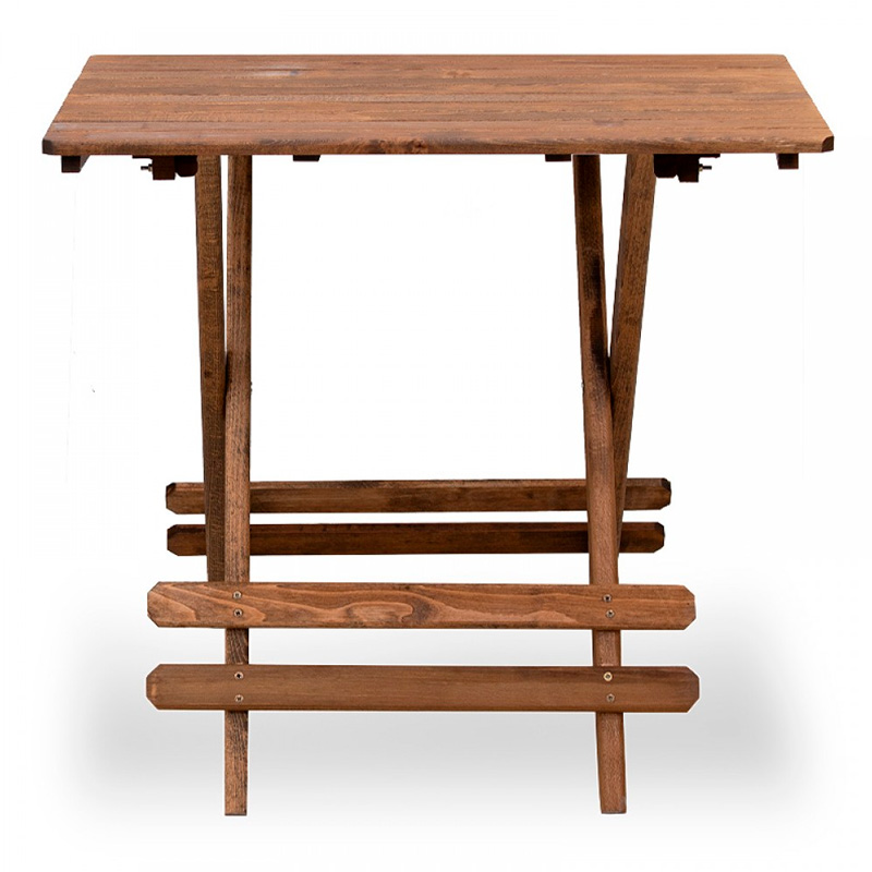 Σετ τραπεζαρία κήπου Art Maison Ναυάγια - Ecru Walnut (80x60εκ.)