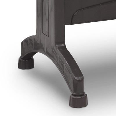 Σετ τραπεζαρία κήπου Art Maison Piglet 5τμχ πολυπροπυλενίου τραπέζι 140x70 - πολυθρόνα χρώμα καφέ