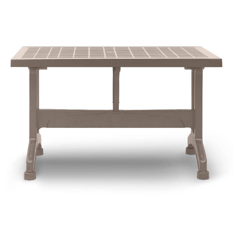 Σετ τραπεζαρία κήπου Art Maison Piglet  5τμχ πολυπροπυλενίου τραπέζι 140x70 - πολυθρόνα recycled χρώμα cappuccino