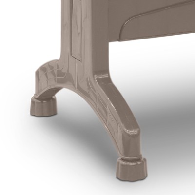 Σετ τραπεζαρία κήπου Art Maison Piglet  5τμχ πολυπροπυλενίου τραπέζι 140x70 - πολυθρόνα recycled χρώμα cappuccino