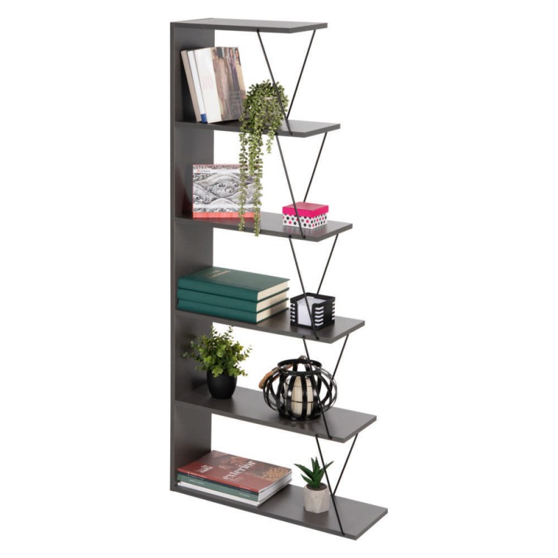 Βιβλιοθήκη Art Maison SanFrancisco - Gray Black Βιβλιοθήκη Art Maison SanFrancisco - Gray Black