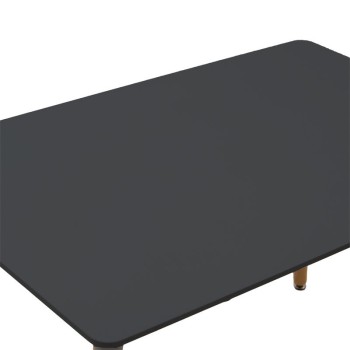 Τραπέζι Art Maison Toedscool MDF μαύρο-πόδια φυσικό 120x80x76εκ Τραπέζι Art Maison Toedscool MDF μαύρο-πόδια φυσικό 120x80x76εκ