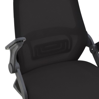 Καρέκλα γραφείου Art Maison Yukino mesh ύφασμα μαύρο 58x60x89-99εκ