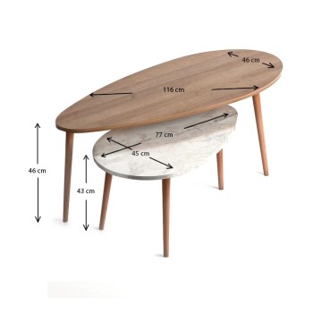 Βοηθητικά τραπεζάκια Art Maison Παξοί - Beige 116x46x46εκ. Βοηθητικά τραπεζάκια Art Maison Παξοί - Beige 116x46x46εκ.