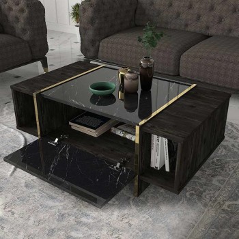 Τραπεζάκι Σαλονιού Art Maison Ζένια - Black (104x60x37,3εκ.) Τραπεζάκι Σαλονιού Art Maison Ζένια - Black (104x60x37,3εκ.)
