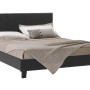 Κρεβάτι Art Maison Combee διπλό 150x200 PU χρώμα μαύρο ματ