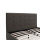 Κρεβάτι με αποθηκευτικό χώρο Art Maison Campagna - Charcoal (Για Στρώμα 160x200εκ.)