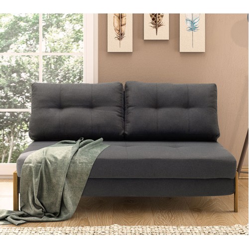 Καναπές κρεβάτι διθέσιος Art Maison Campagna - Charcoal (150x92x77εκ.)