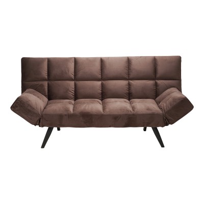 Καναπές - κρεβάτι 3θέσιος Art Maison Akio βελούδο καφέ 181x81x86εκ