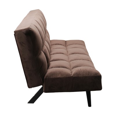 Καναπές - κρεβάτι 3θέσιος Art Maison Akio βελούδο καφέ 181x81x86εκ