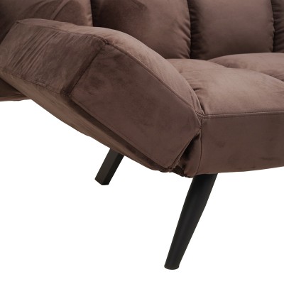 Καναπές - κρεβάτι 3θέσιος Art Maison Akio βελούδο καφέ 181x81x86εκ