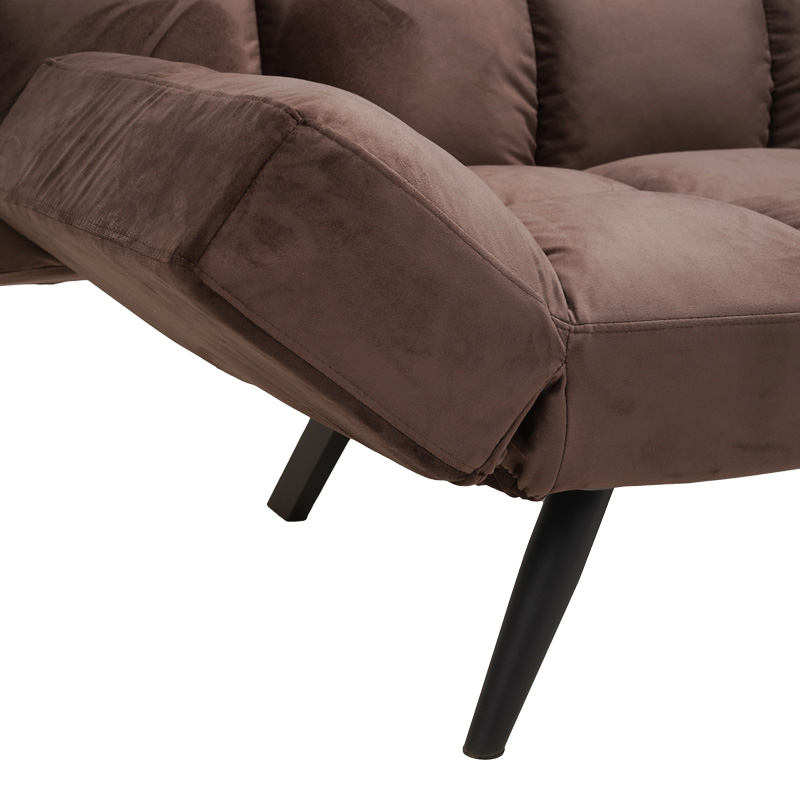 Καναπές - κρεβάτι 3θέσιος Art Maison Akio βελούδο καφέ 181x81x86εκ