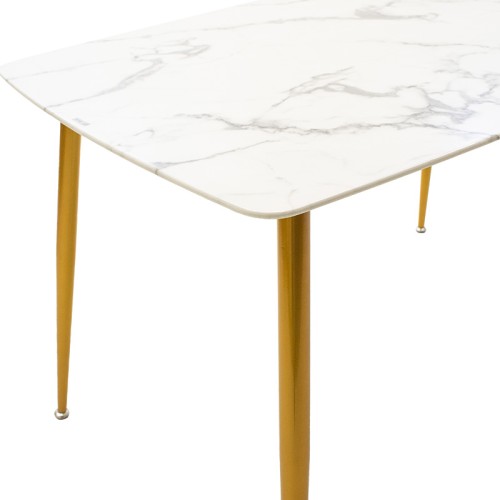 Τραπέζι Art Maison Barbona - White Gold (120x80x75εκ)