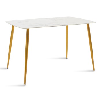 Τραπέζι Art Maison Barbona - White Gold (120x80x75εκ)